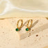 Svart Hoops med Cubic Zircon